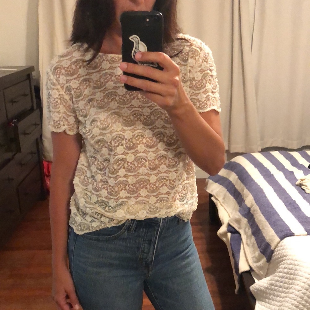 VINTAGE beaded top - Picture 2 of 5